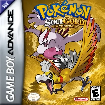 Illustrated Pokemon SoulGold box art featuring Lugia and Ho-Oh