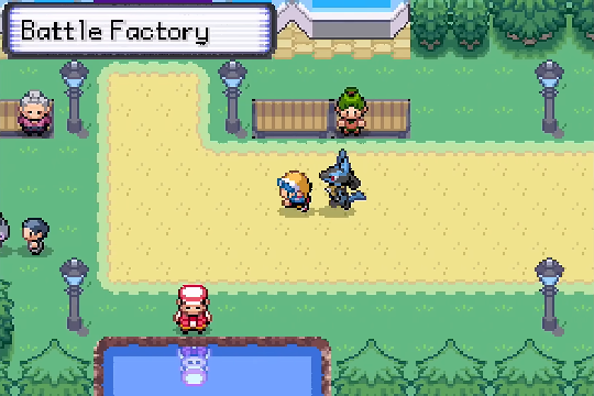 Battle Factory entrance in Pokemon SoulGold