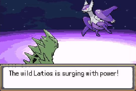 Latios boss encounter showing multiple health bars in Pokemon SoulGold