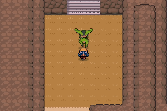 Virizion visible in an underground Pokemon SoulGold area