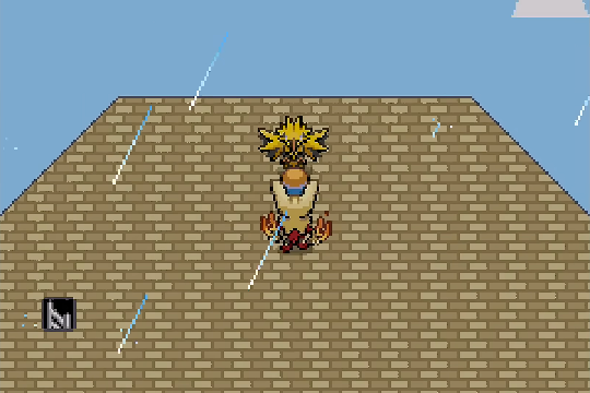 Zapdos visible in an overworld location in Pokemon SoulGold